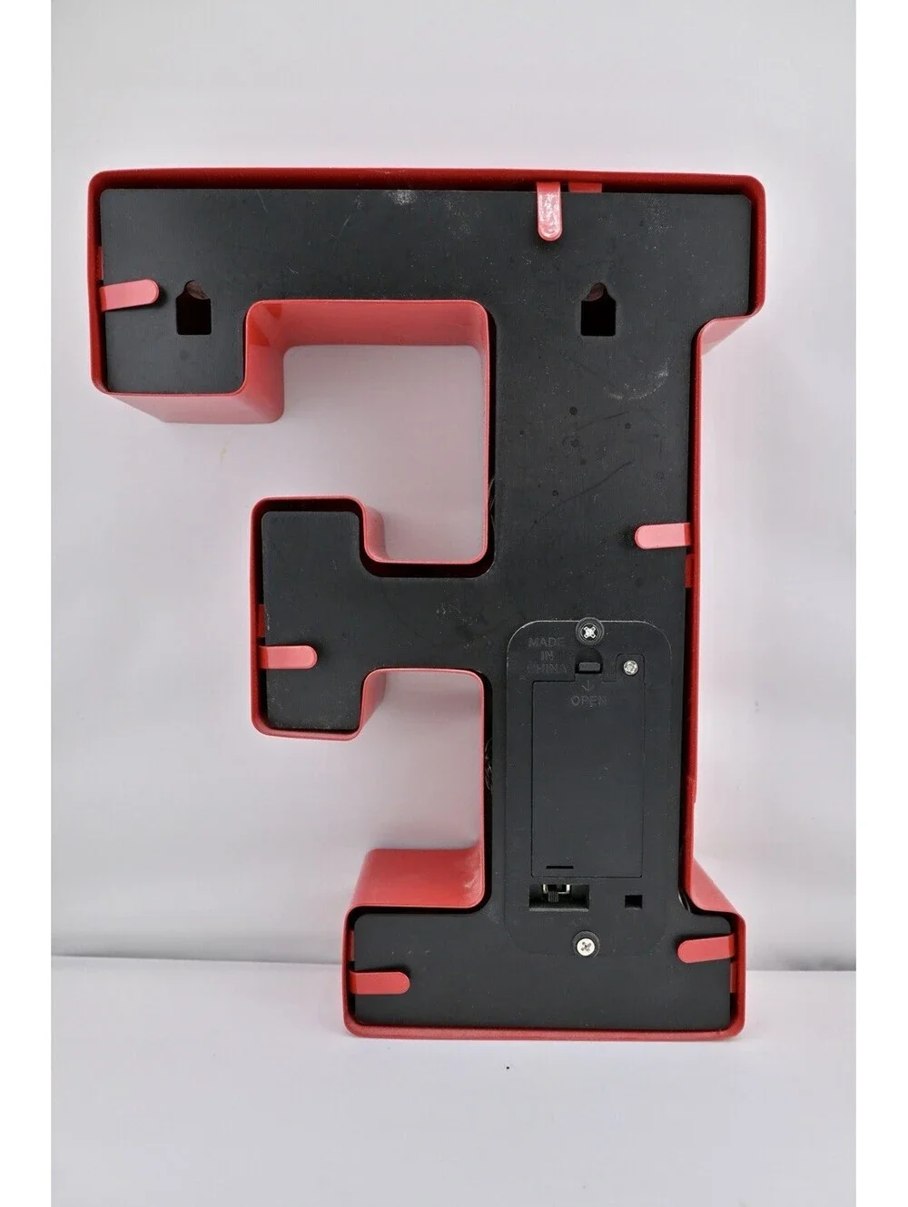 F and G Alphabet LED Letter Sign Red Metal English Letters Hanging Lights 10